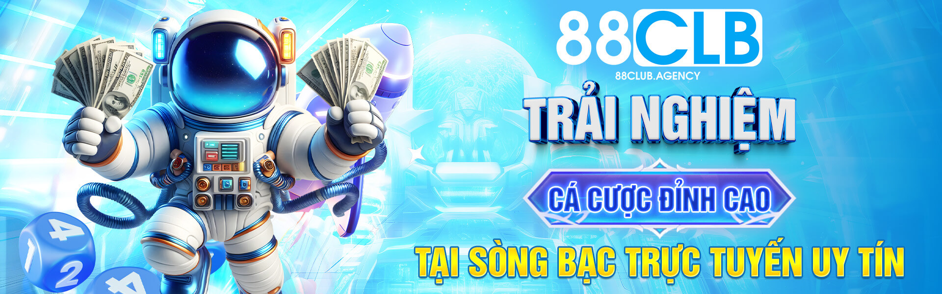 Banner 88club trải nghiệm cá cược đỉnh cao tại sòng bạc trực tuyến uy tín 88CLB